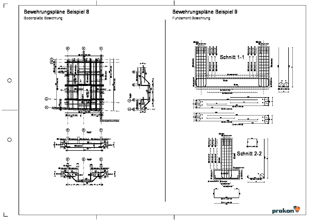 Bodenplatte und Fundament Bewehrung